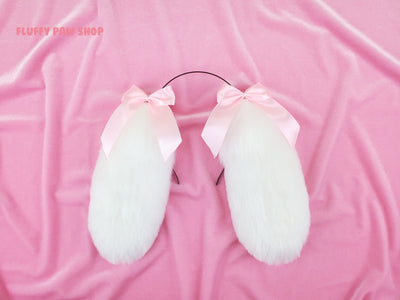 Floppy Bunny Ears - Fluffy Paw Shop - Petplay BDSM DDLG Kitten Play Tail Cosplay Furry