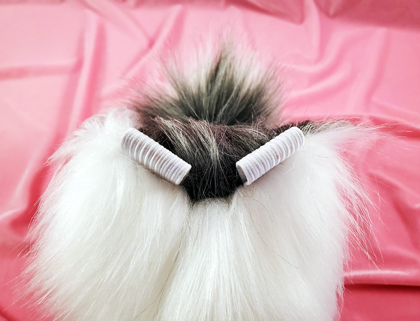 Custom Curled Shiba/Pup Tail - Fluffy Paw Shop - Petplay BDSM DDLG Kitten Play Tail Cosplay Furry