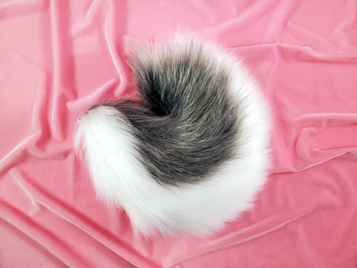 Custom Curled Shiba/Pup Tail - Fluffy Paw Shop - Petplay BDSM DDLG Kitten Play Tail Cosplay Furry