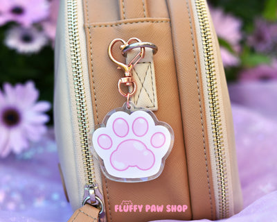 Kitty Paw Acrylic Keychain - Fluffy Paw Shop - Petplay BDSM DDLG Kitten Play Tail Cosplay Furry