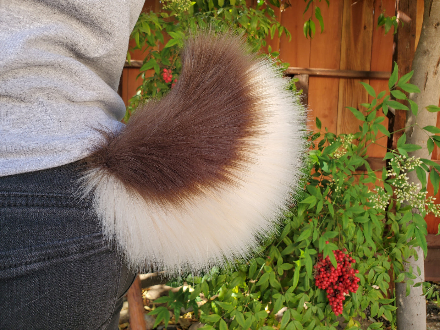 Custom Perky Rabbit/Deer Nub Tail - Fluffy Paw Shop - Petplay BDSM DDLG Kitten Play Tail Cosplay Furry