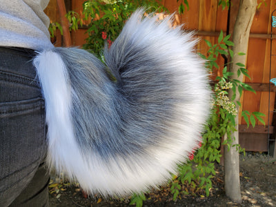 Custom Curled Shiba/Pup Tail - Fluffy Paw Shop - Petplay BDSM DDLG Kitten Play Tail Cosplay Furry