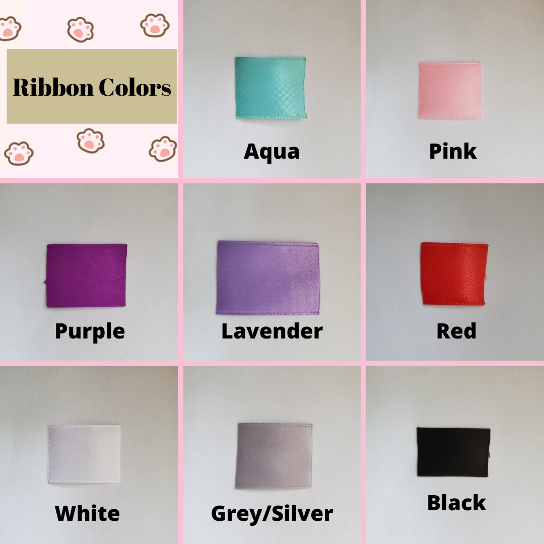 Ribbon Add On - Fluffy Paw Shop - Petplay BDSM DDLG Kitten Play Tail Cosplay Furry