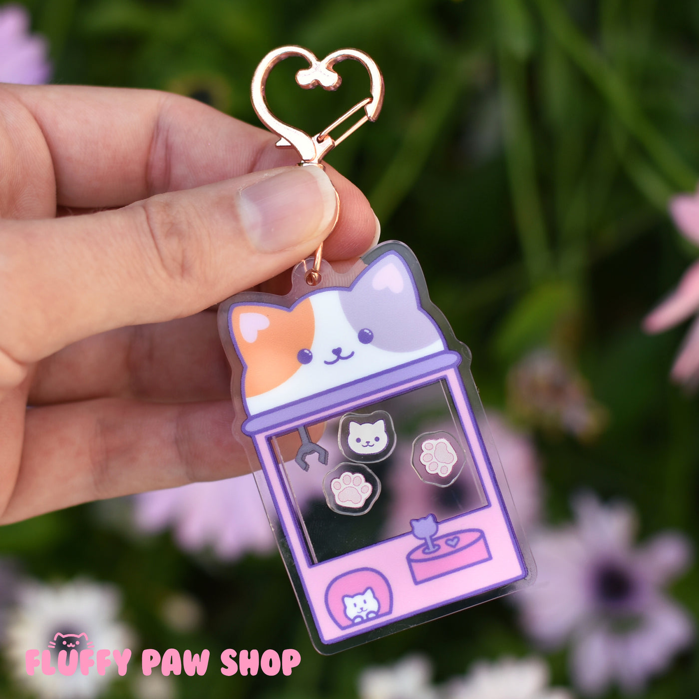 Kitty Acrylic Keychain Bundle - Fluffy Paw Shop - Petplay BDSM DDLG Kitten Play Tail Cosplay Furry