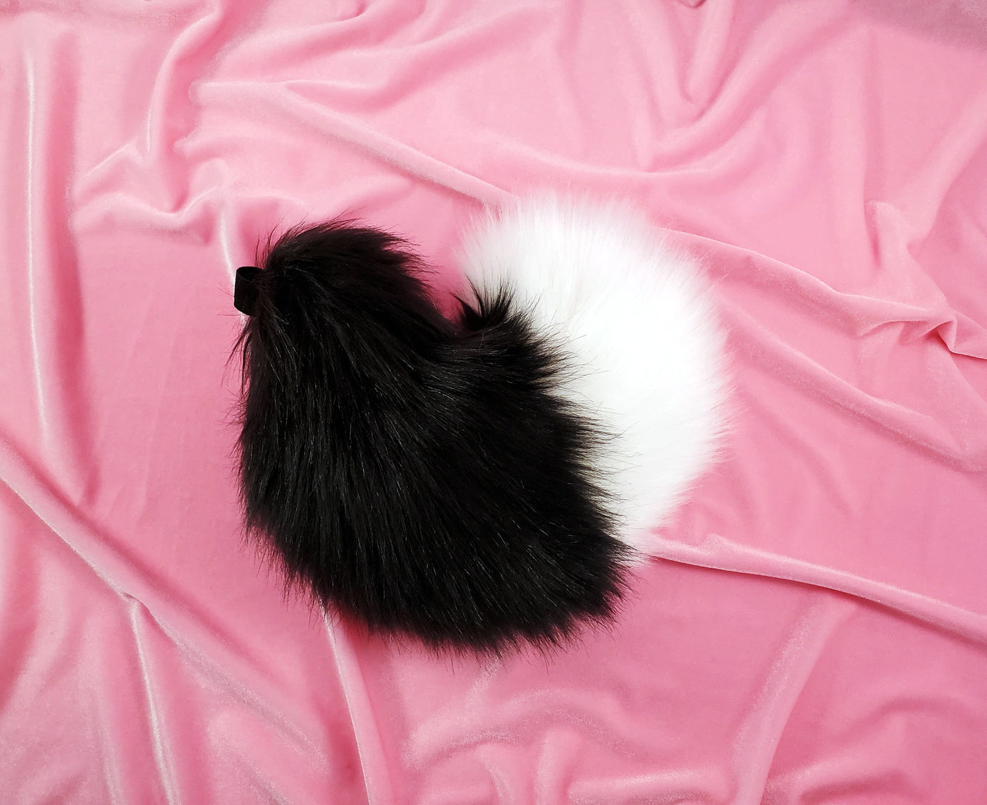 Custom Perky Puppy Curled Tail - Fluffy Paw Shop - Petplay BDSM DDLG Kitten Play Tail Cosplay Furry